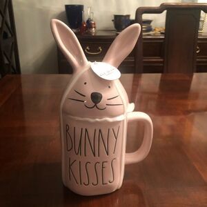 Rae Dunn Bunny Kisses New Coffee Tea Mug Cup